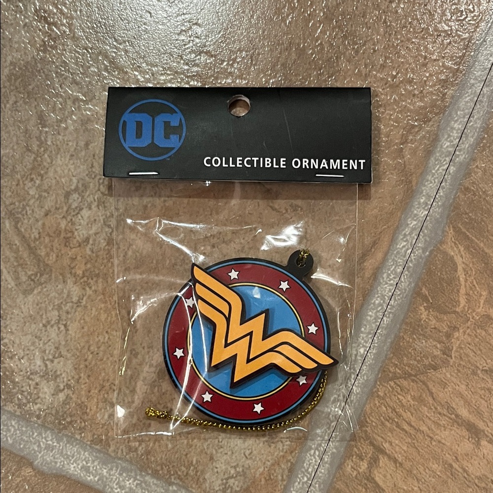 DC Wonder Woman Logo Ornament - Red, Blue, Yellow 2022
